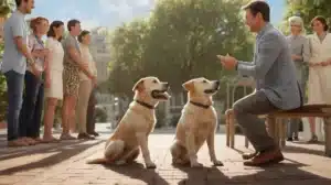 stop a dog from jumping on guests