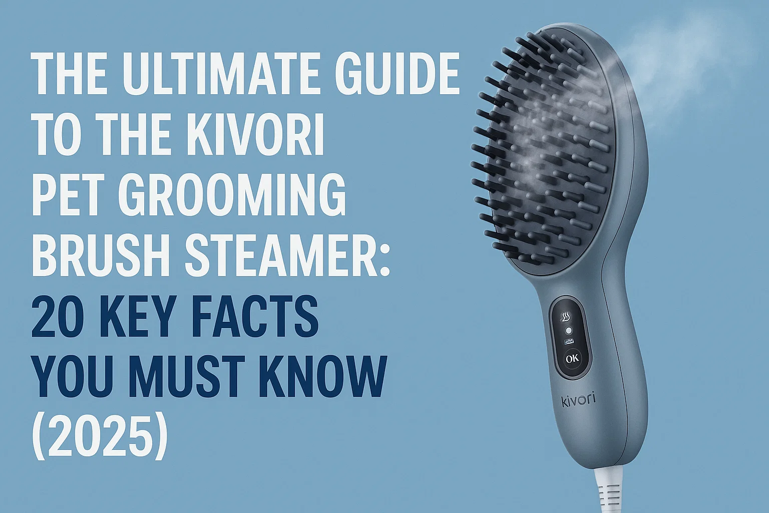 Kivori Pet Grooming Brush Steamer